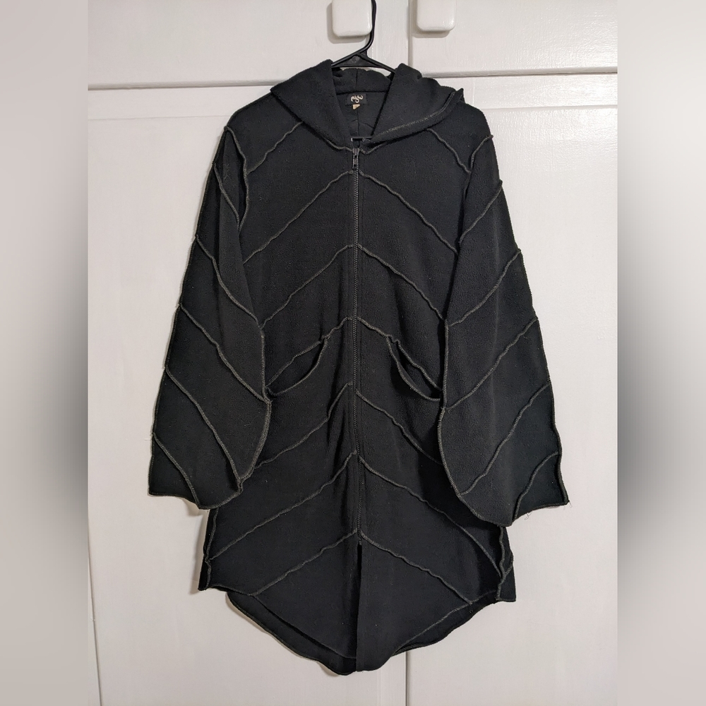 Mishu Leaf Fleece Pixie Fairy Elven Hoodie - L